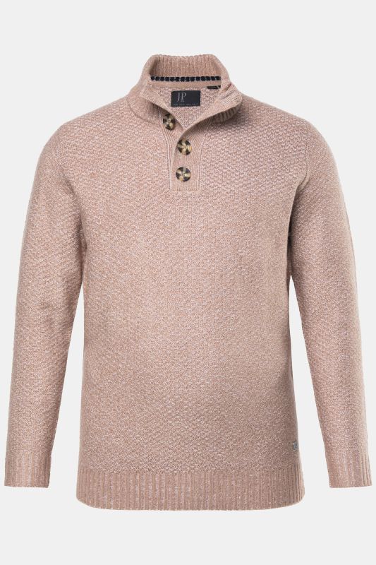 Пуловер с цип на деколтето