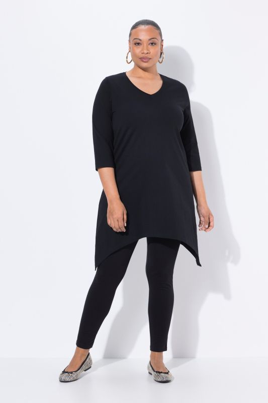 Pointed Hem Empire Knit Tunic