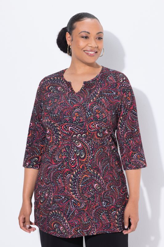 Matte Jersey Paisley Empire Tunic
