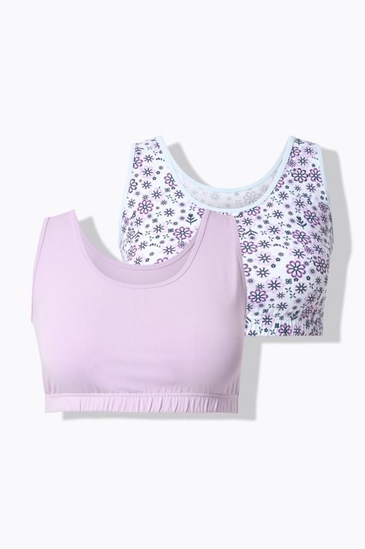 2 Pack Bralettes- Floral