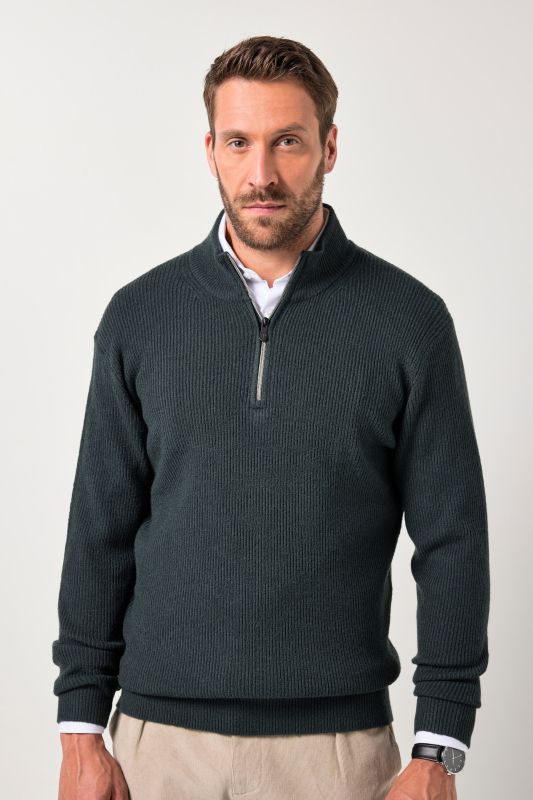Knitted half-zip
