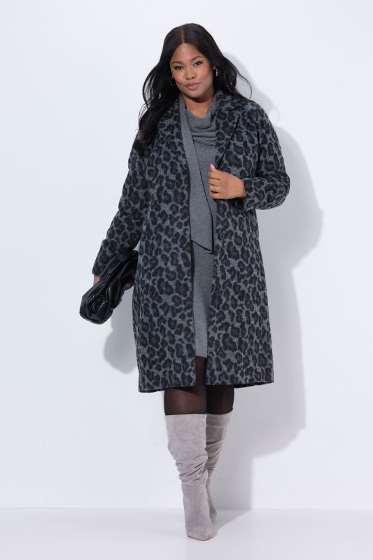 Long Leopard Print Coat