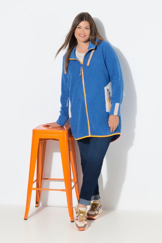 Суитчър дълъг и пухкав с цип