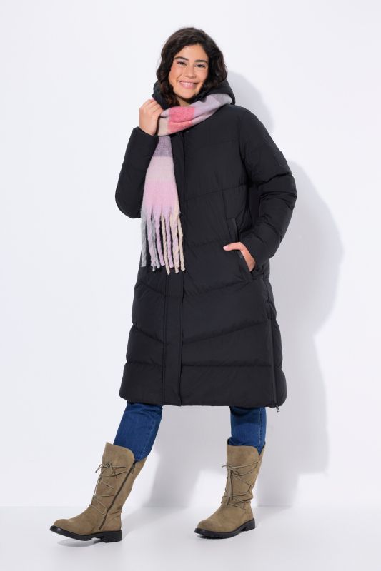 HYPRAR Longline Water-Repellent Quilted Coat