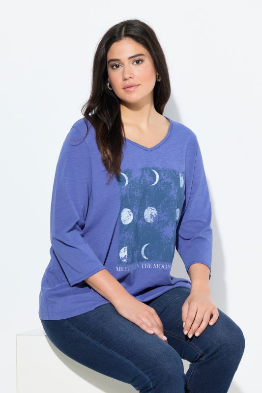 Meet Me In The Moonlight 3/4 Sleeve Graphic Tee