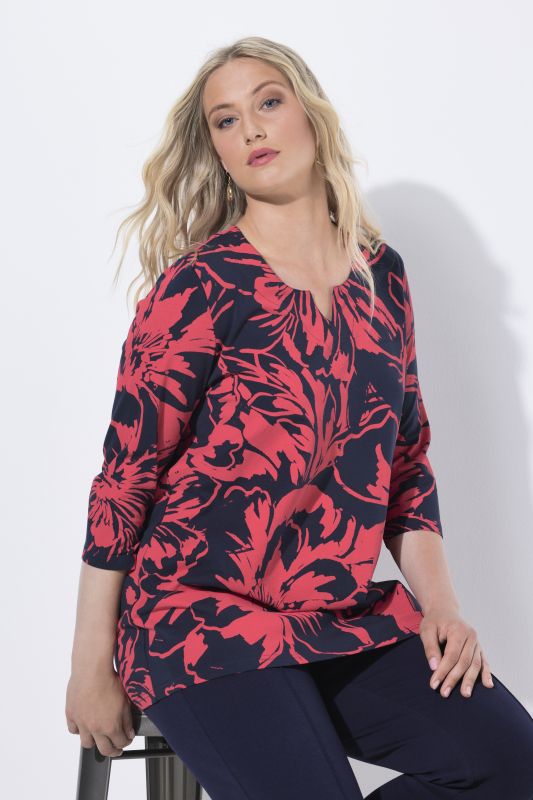 Тениска с флорален принт