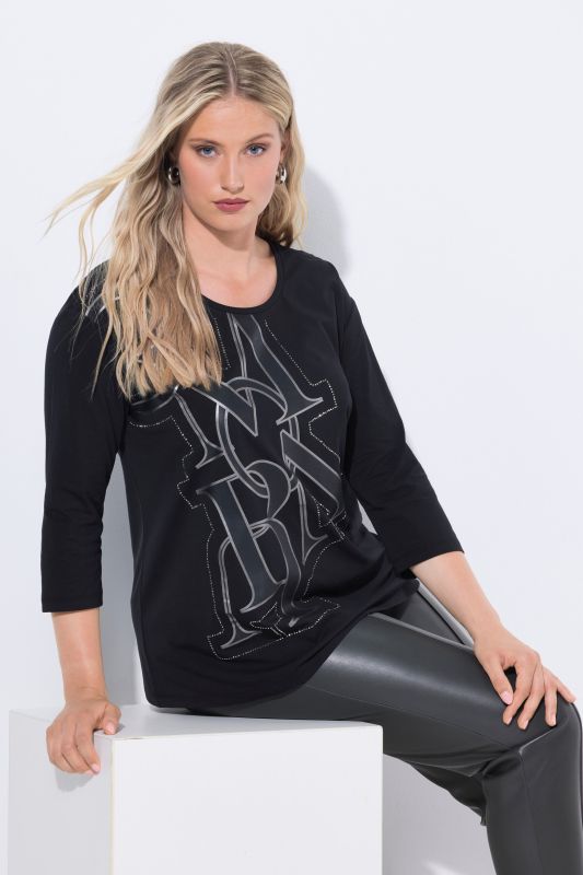 UPMV Letter Graphic 3/4 Sleeve Tee