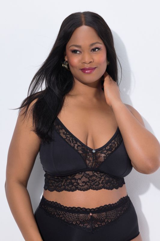 Сутиен TruYou със сатенени и дантелени акценти