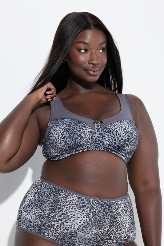 Leopard Print Relief Bra