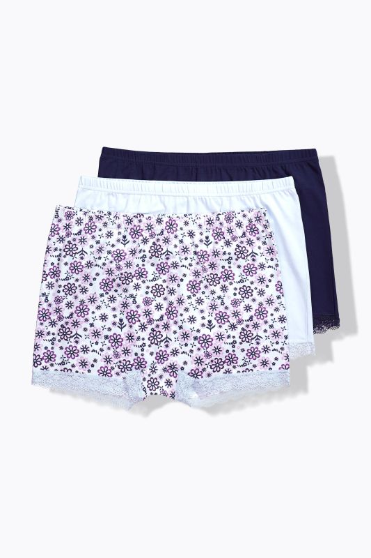3 Pack of Boyshorts- Snow Kissed Flowers