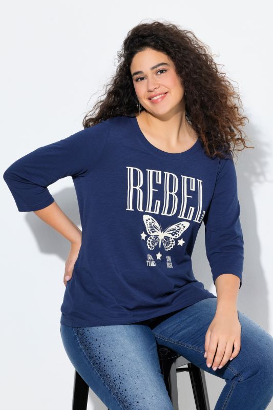 Rebel 3/4 Sleeve Graphic Tee