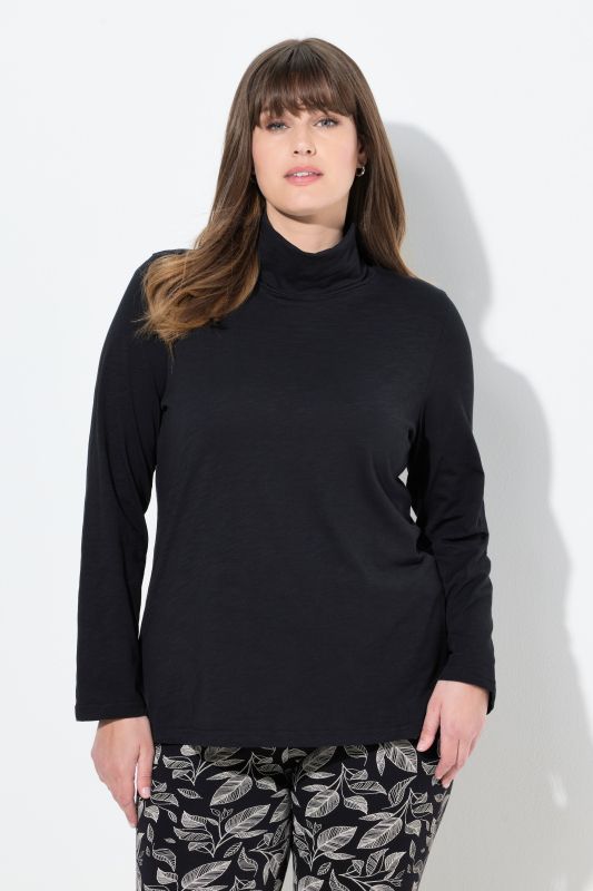 Cotton Knit Slim Fit Turtleneck