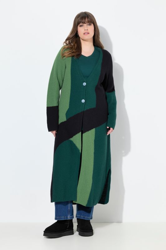 Eco Cotton Colorblock Cardigan