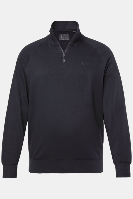 Sweat fabric half-zip, stomach fit