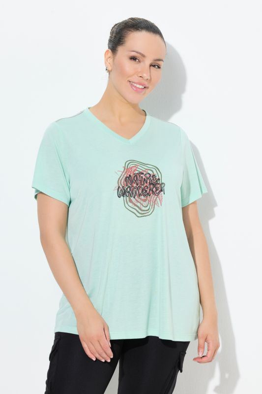 Antibacterial Graphic Lettering Short Sleeve Tee