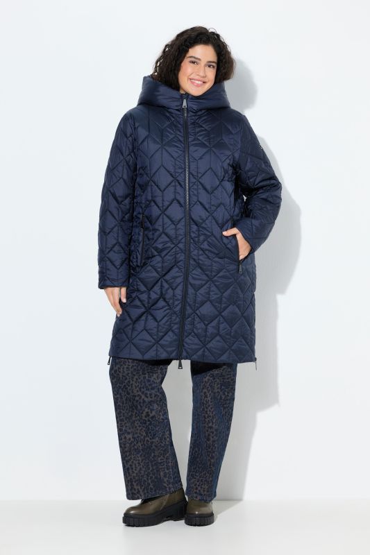 HYPRAR Diamond Quilted Water-Repellent Coat