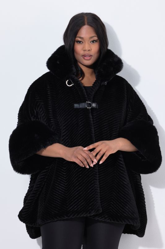 Faux Fur Oversized Poncho