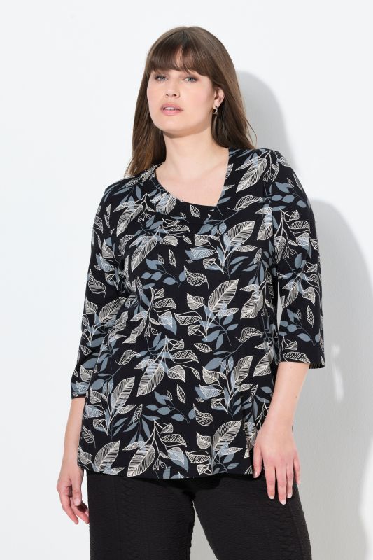 Блуза асиметрична с листа