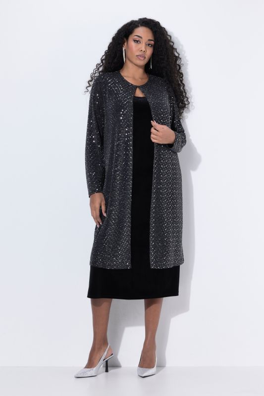 Сако дълго с пайети