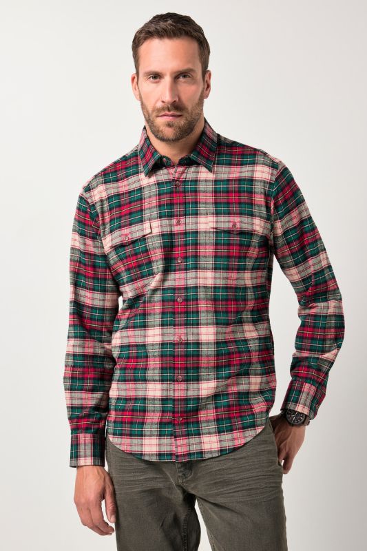 Риза с кариран мотив