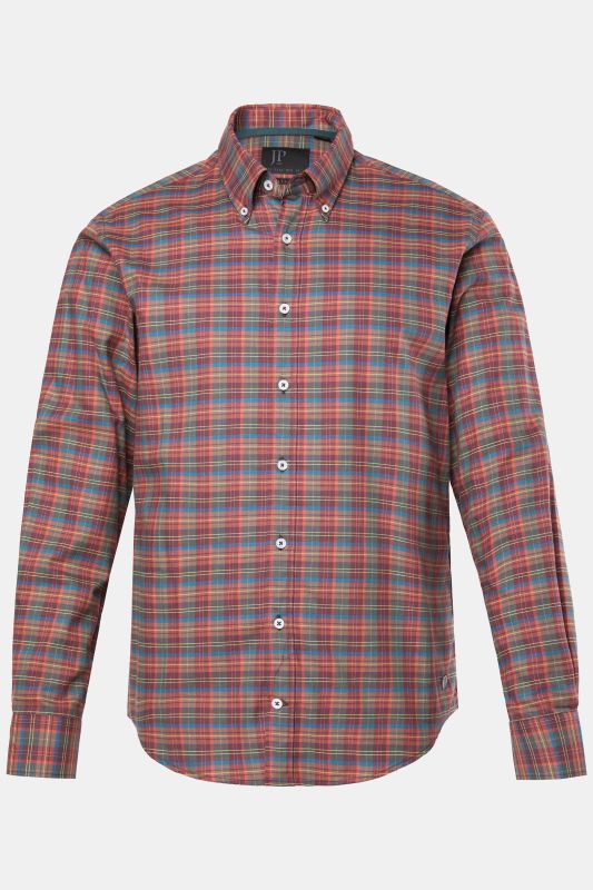 Риза с кариран принт