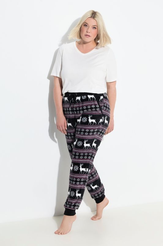 Панталон плюшен с норвежки принт