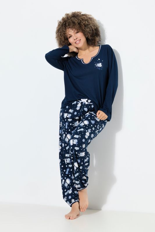 Пижама от 2 части с принт на котки