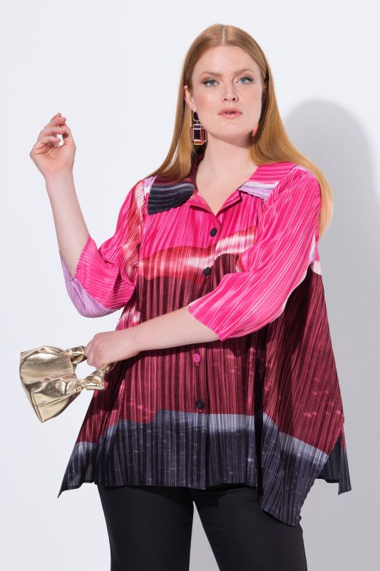 Риза плисирана с райета