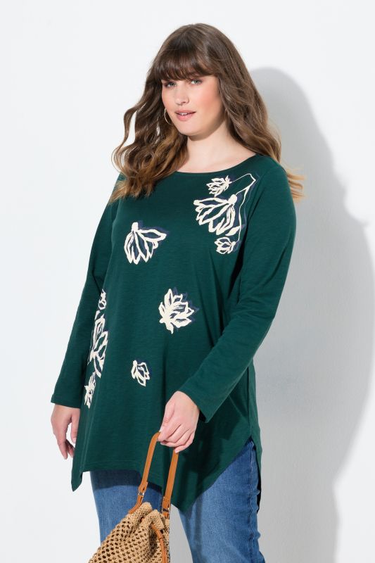 Тениска с флорален принт