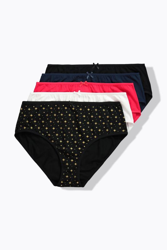 Бикини комплект от 5 броя с принт на звезди