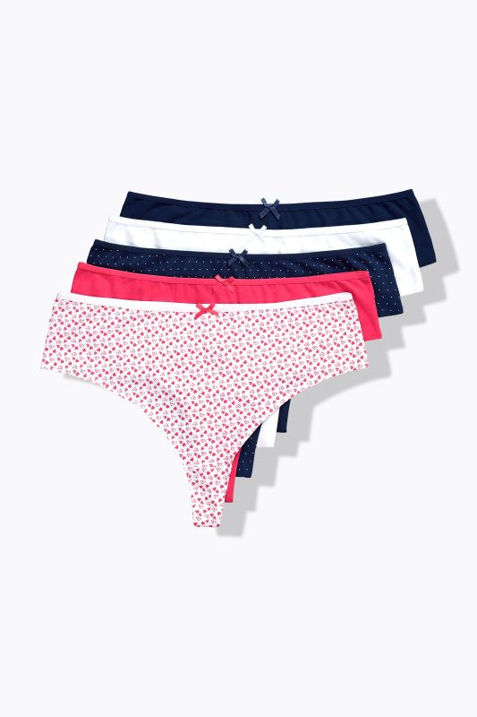 Прашки комплект от 5 броя с принт на сърца