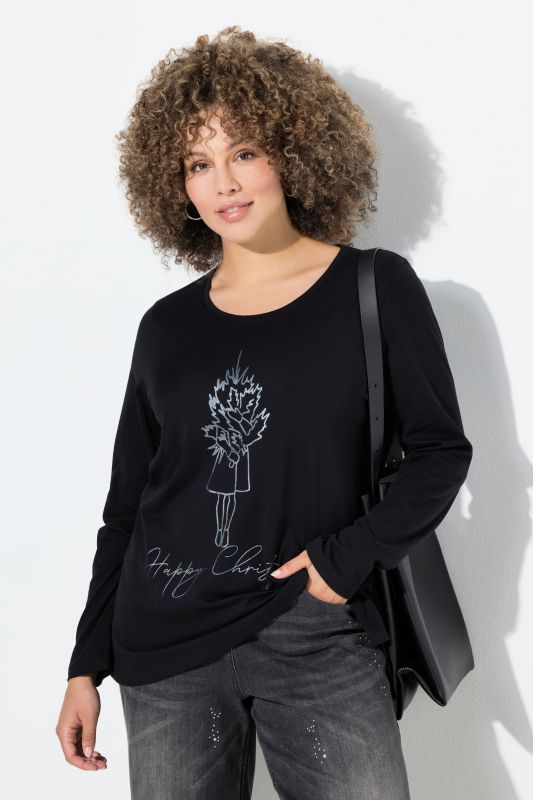 Тениска коледна с принт