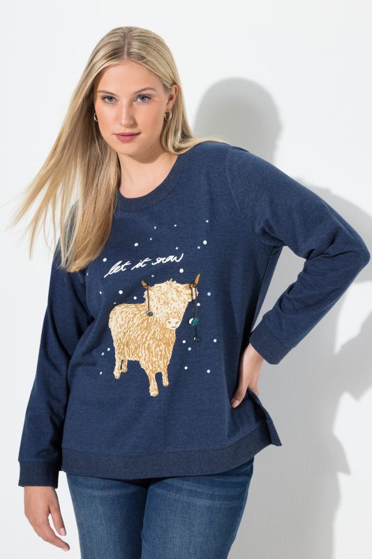 Суитчър със снежен принт