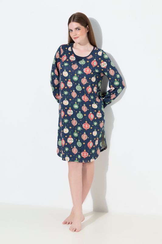 Нощница с коледен принт