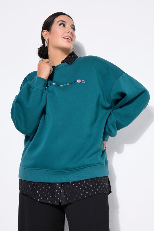 Суитчър с бляскави камъчета