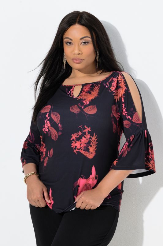 Блуза с ботанически принт