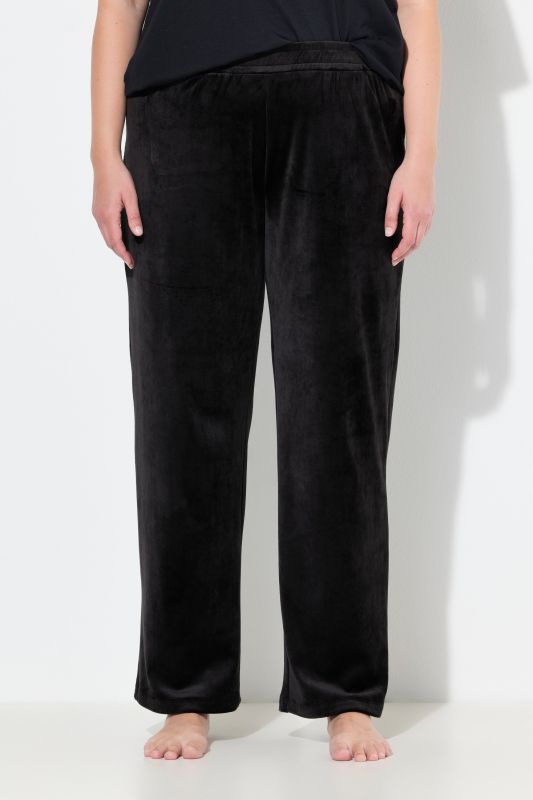 Velour Elastic Waist Stretch Knit Lounge Pants