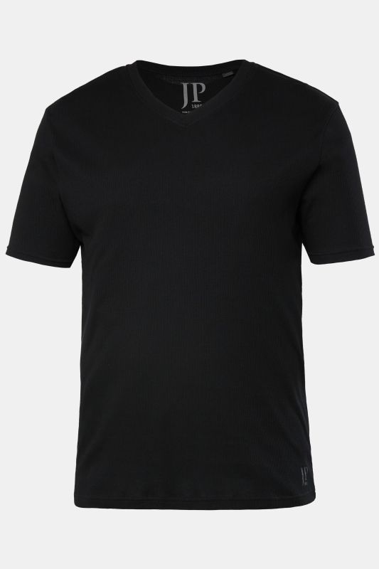 Тениска рипсена с къс ръкав