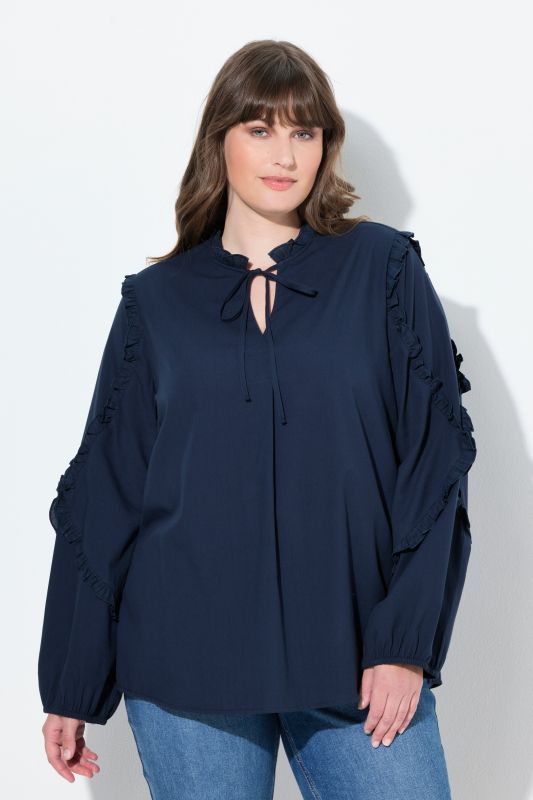 Туника с къдрав акцент