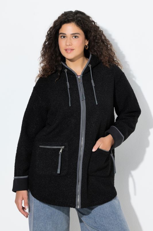 Fleece Lined Zip Up Teddy Jacket