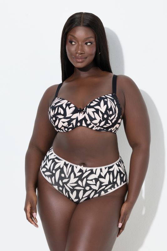 Сутиен с листов принт