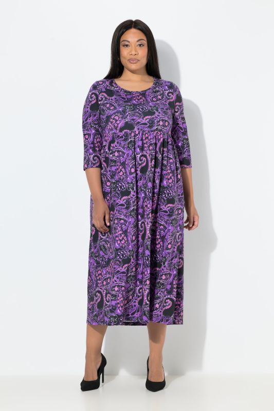 Рокля с неонов пейзли принт