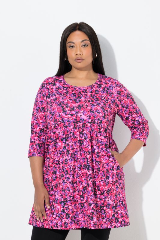 Туника с розови цветя