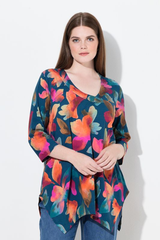 Блуза с флорален принт