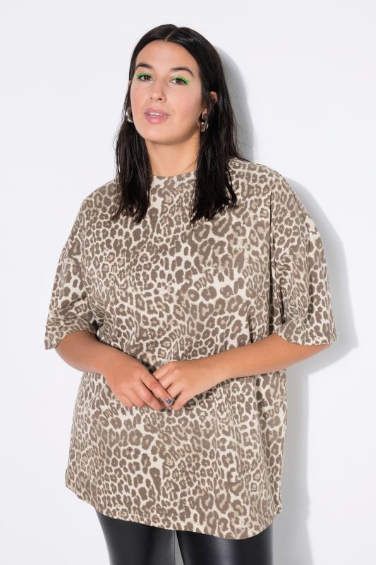 Тениска с леопардов принт