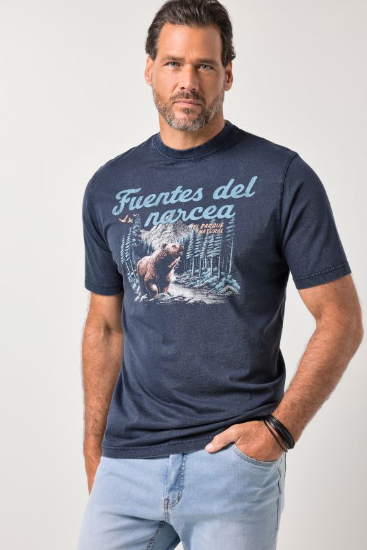 Тениска с принт и надпис