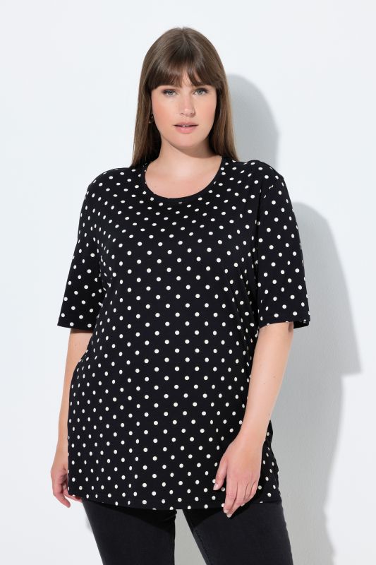 Polka Dot Crew Neck Tee