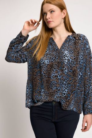 Блуза с леопардов принт
