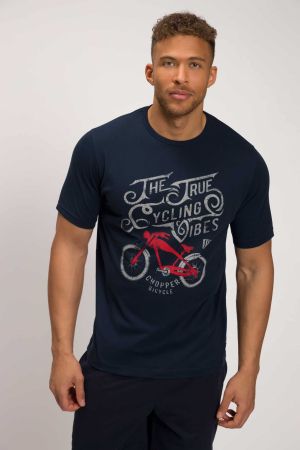 Тениска с надпис и моторист
