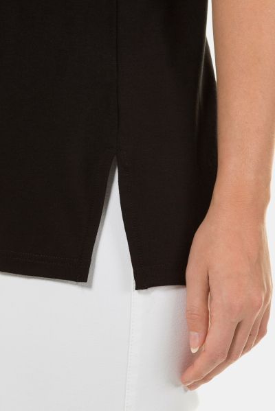 Short Sleeve Rayon Spandex Slim Fit Top
